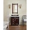 James Martin Vanities Brittany 30in Single Vanity, Burnished Mahogany, w/ 3 CM Eternal Jasmine Pearl Quartz Top 650-V30-BNM-3EJP - alternate 2